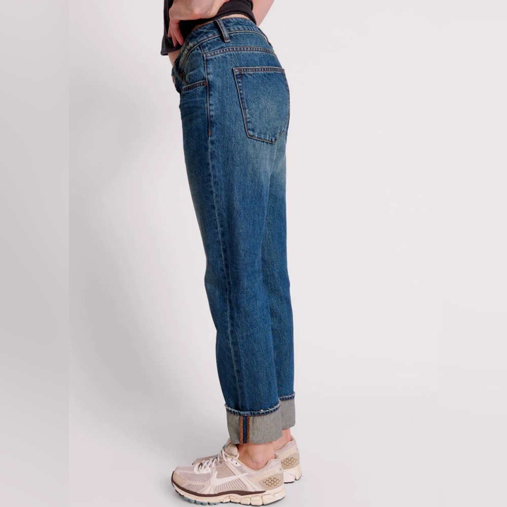 One Teaspoon Truckers Gritty Blue Low-Waist Straight Leg Jeans - NWT - Picture 2 of 9